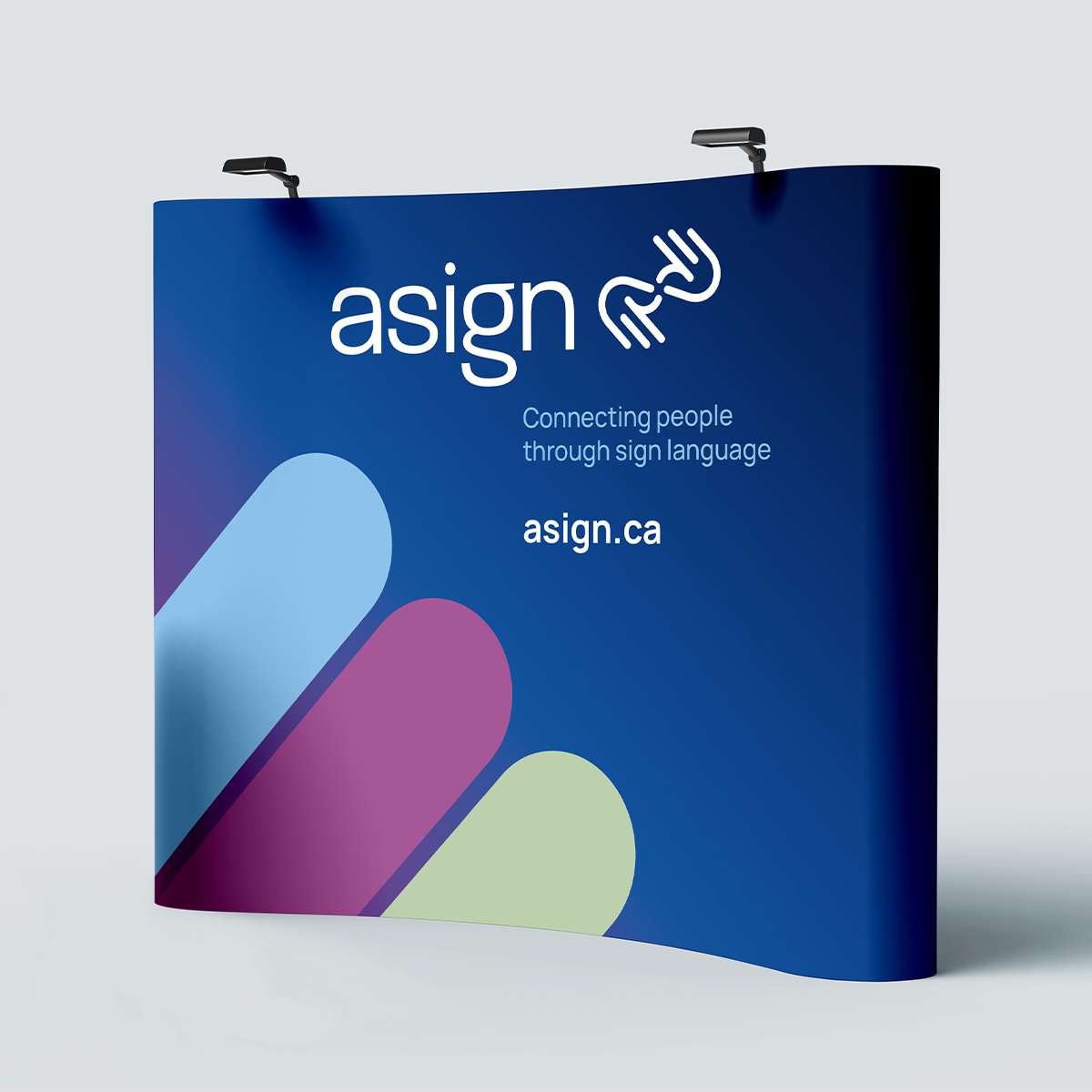 Booth created by Cyan Solutions for a client for maximizing trade show impact as a full-service marketing agency leading to success