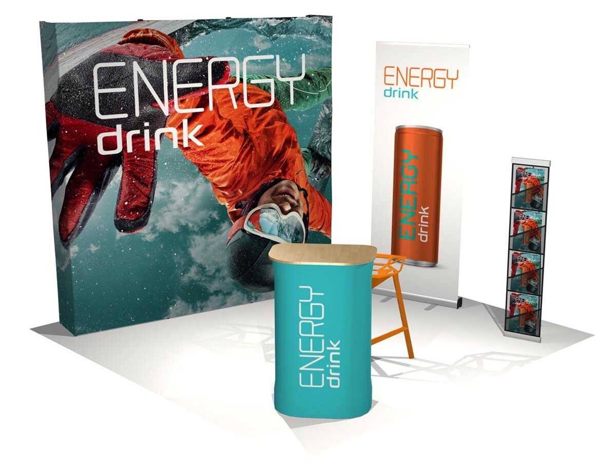 Booth for blog on Trade Show Success with a Full-Service Marketing Agency